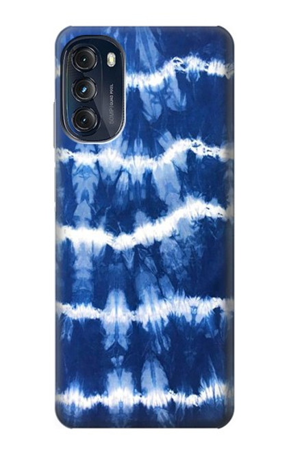 S3671 Tie Dye bleu Etui Coque Housse pour Motorola Moto G (2022)