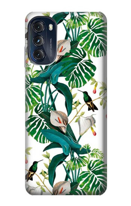 S3697 Oiseaux de la vie des feuilles Etui Coque Housse pour Motorola Moto G (2022)