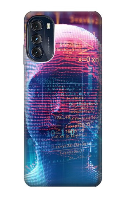 S3800 Visage humain numérique Etui Coque Housse pour Motorola Moto G (2022)