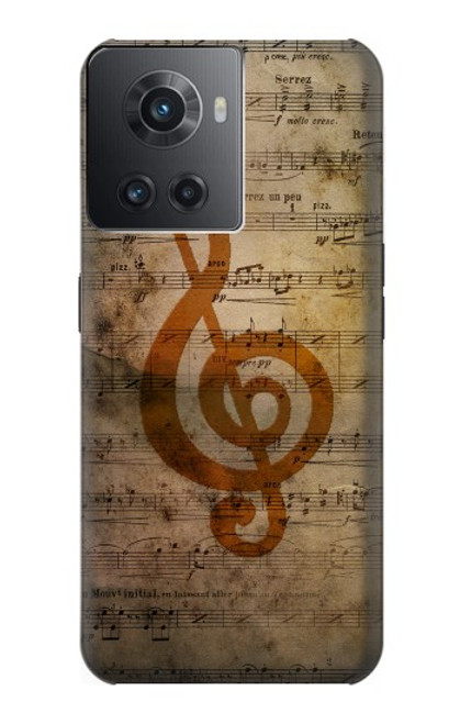 S2368 Note de musique Etui Coque Housse pour OnePlus Ace