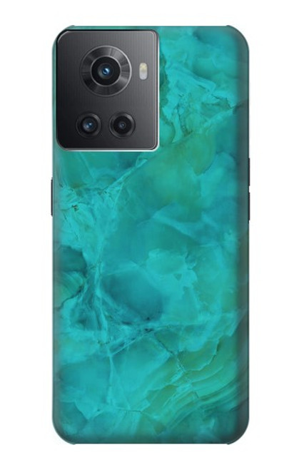 S3147 Aqua Marbre Pierre Etui Coque Housse pour OnePlus Ace