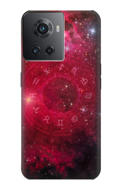 S3368 Zodiaque Rouge Galaxie Etui Coque Housse pour OnePlus Ace