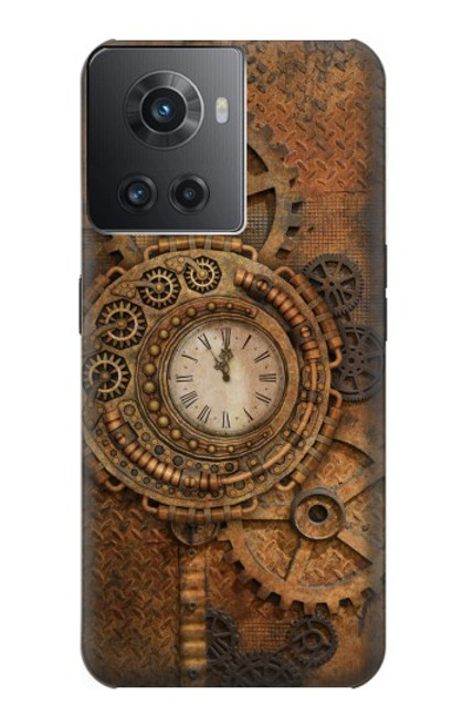 S3401 Horloge vitesse Steampunk Etui Coque Housse pour OnePlus Ace