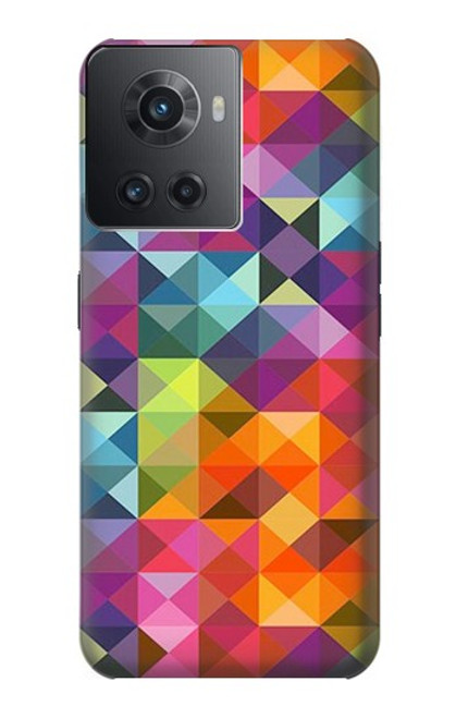 S3477 Motif abstrait de diamant Etui Coque Housse pour OnePlus Ace