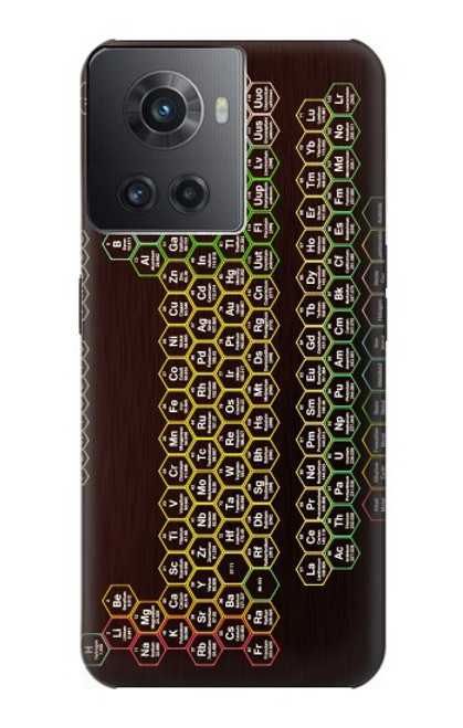 S3544 Néon Honeycomb Tableau périodique Etui Coque Housse pour OnePlus Ace