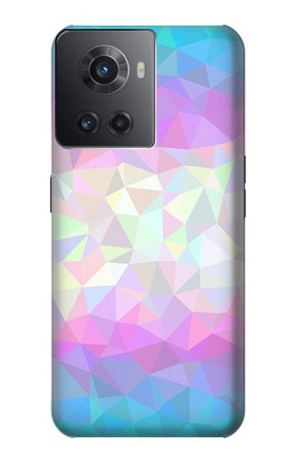 S3747 Polygone de drapeau trans Etui Coque Housse pour OnePlus Ace