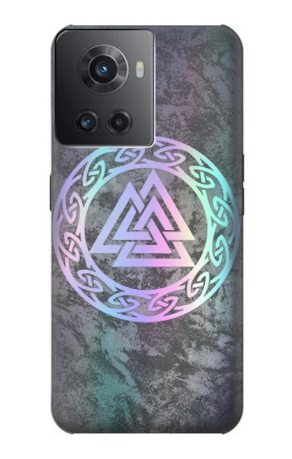 S3833 Valknut Odin Wotans Noeud Hrungnir Coeur Etui Coque Housse pour OnePlus Ace