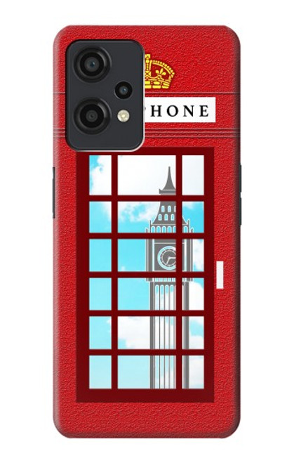 S2059 Angleterre britannique Cabine téléphonique Minimaliste Etui Coque Housse pour OnePlus Nord CE 2 Lite 5G