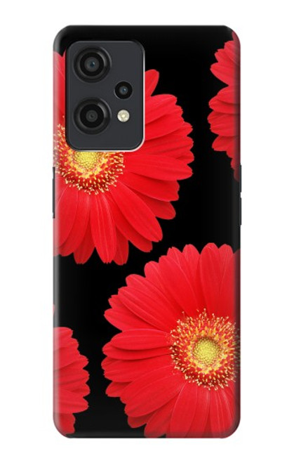 S2478 fleur rouge Daisy Etui Coque Housse pour OnePlus Nord CE 2 Lite 5G