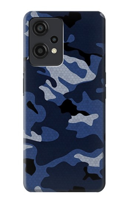 S2959 Marine Bleu Camo camouflage Etui Coque Housse pour OnePlus Nord CE 2 Lite 5G