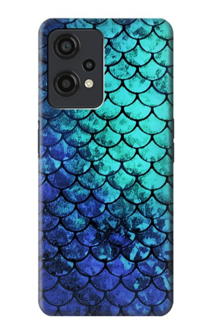 S3047 Vert Sirène écailles de poisson Etui Coque Housse pour OnePlus Nord CE 2 Lite 5G