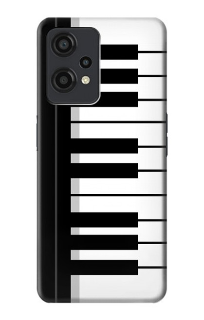 S3078 Noir et blanc Clavier de piano Etui Coque Housse pour OnePlus Nord CE 2 Lite 5G