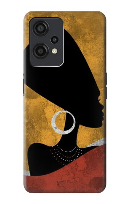 S3453 Africaine Reine Néfertiti Silhouette Etui Coque Housse pour OnePlus Nord CE 2 Lite 5G