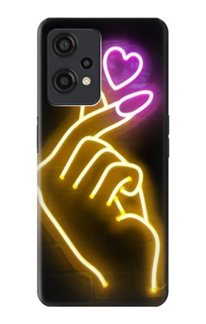 S3512 Mignon Mini coeur Néon graphique Etui Coque Housse pour OnePlus Nord CE 2 Lite 5G