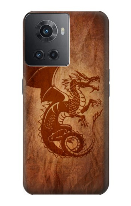 S3086 Rouge dragon Tatouage Etui Coque Housse pour OnePlus 10R