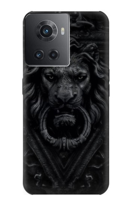 S3619 Lion noir gothique Etui Coque Housse pour OnePlus 10R