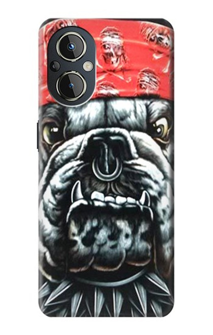 S0100 Bouledogue Football américain Etui Coque Housse pour OnePlus Nord N20 5G