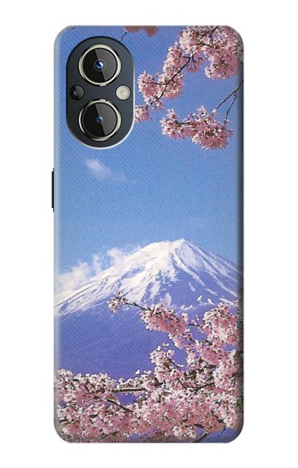 S1060 Mont Fuji Sakura fleur de cerisier Etui Coque Housse pour OnePlus Nord N20 5G
