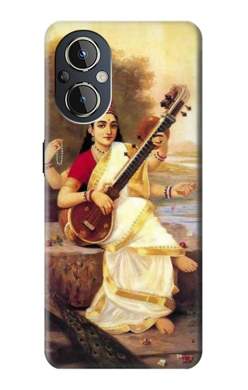 S1420 Saraswati déesse hindoue Etui Coque Housse pour OnePlus Nord N20 5G