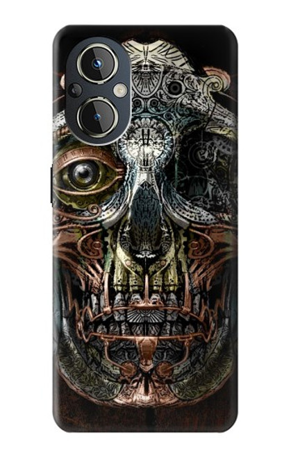 S1685 Crâne Steampunk Etui Coque Housse pour OnePlus Nord N20 5G