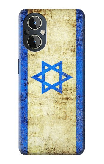 S2614 Israël Vieux Drapeau Etui Coque Housse pour OnePlus Nord N20 5G