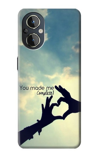 S2640 Vous avez fait de moi l'amour complet Etui Coque Housse pour OnePlus Nord N20 5G