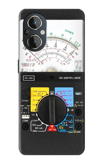 S2660 Multimètre analogique imprimé graphique Etui Coque Housse pour OnePlus Nord N20 5G