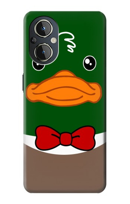 S2762 Vert Tête Canard colvert Tuxedo Dessin animé Etui Coque Housse pour OnePlus Nord N20 5G