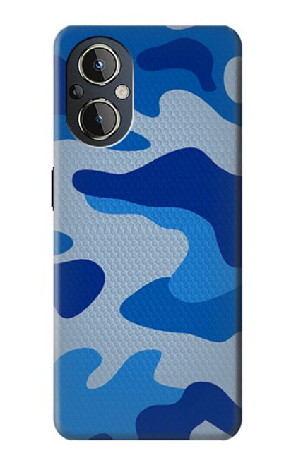 S2958 Armée Bleu Camo Camouflage Etui Coque Housse pour OnePlus Nord N20 5G