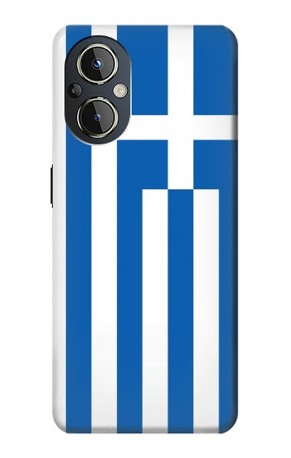 S3102 Drapeau de la Grèce Etui Coque Housse pour OnePlus Nord N20 5G