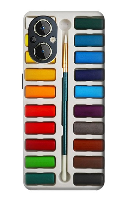 S3243 Ensemble de peinture aquarelle Etui Coque Housse pour OnePlus Nord N20 5G