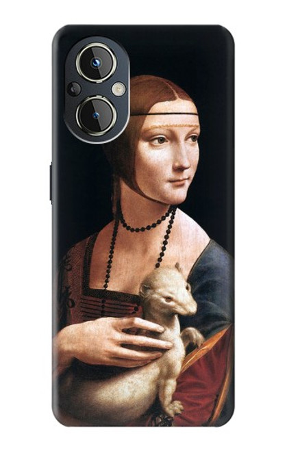 S3471 Lady hermine Leonardo da Vinci Etui Coque Housse pour OnePlus Nord N20 5G