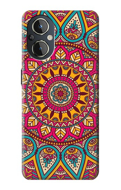 S3694 Modèle d'art hippie Etui Coque Housse pour OnePlus Nord N20 5G