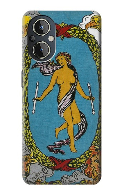 S3746 Carte de tarot le monde Etui Coque Housse pour OnePlus Nord N20 5G