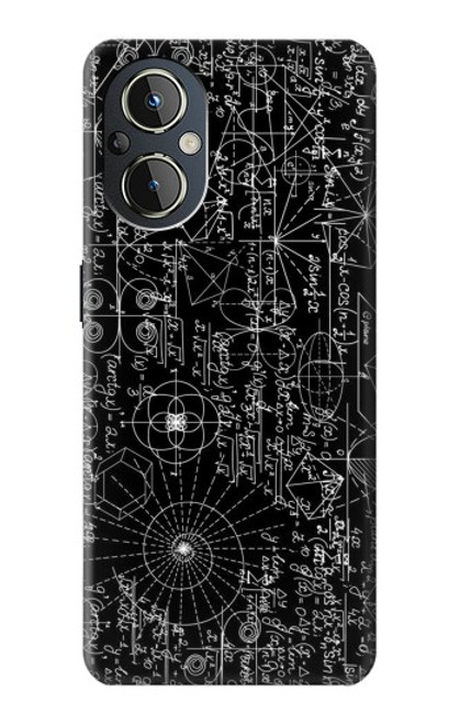 S3808 Tableau noir de mathématiques Etui Coque Housse pour OnePlus Nord N20 5G