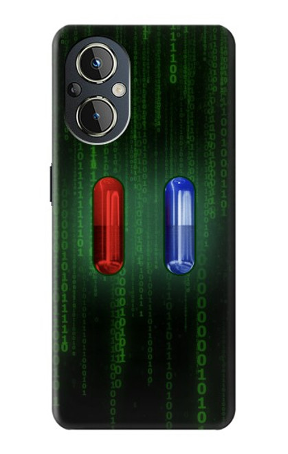 S3816 Comprimé Rouge Comprimé Bleu Capsule Etui Coque Housse pour OnePlus Nord N20 5G