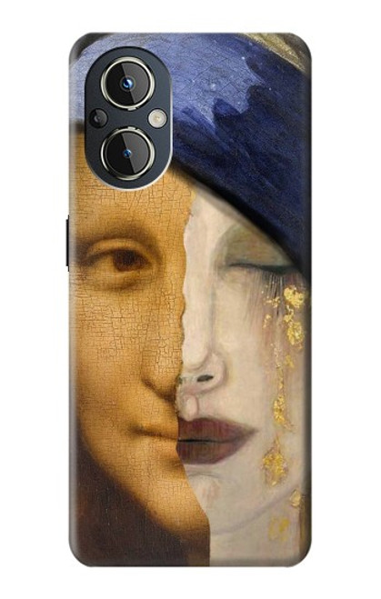 S3853 La Joconde Gustav Klimt Vermeer Etui Coque Housse pour OnePlus Nord N20 5G