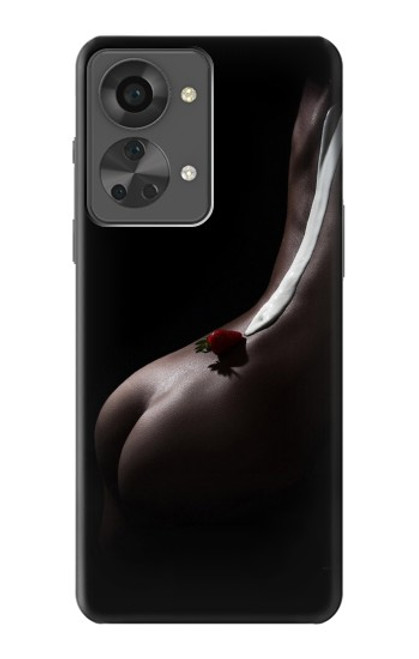 S0546 Sexy Crème fraise Etui Coque Housse pour OnePlus Nord 2T