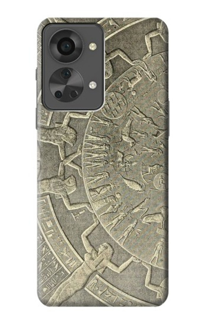 S3396 Dendérah Zodiaque Egypte ancienne Etui Coque Housse pour OnePlus Nord 2T