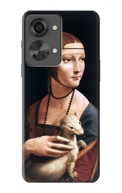 S3471 Lady hermine Leonardo da Vinci Etui Coque Housse pour OnePlus Nord 2T