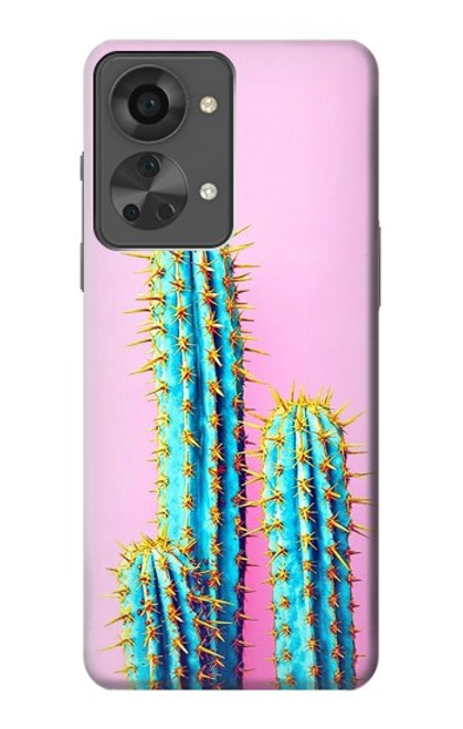 S3673 Cactus Etui Coque Housse pour OnePlus Nord 2T