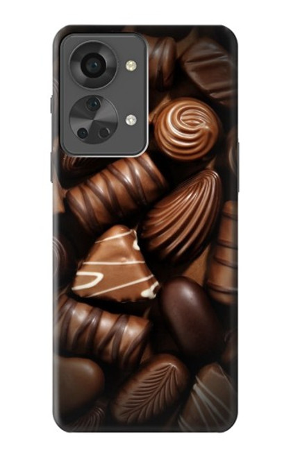 S3840 Amateurs de chocolat au lait au chocolat noir Etui Coque Housse pour OnePlus Nord 2T