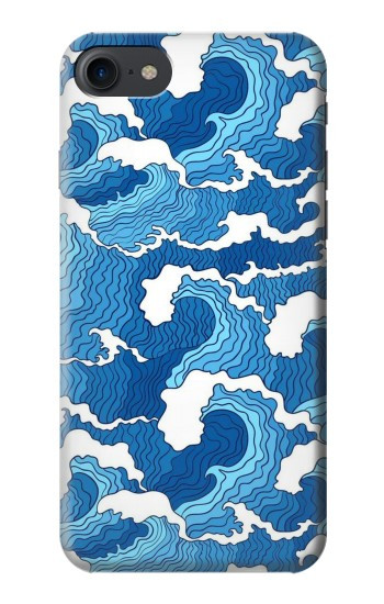 S3901 Vagues esthétiques de l'océan de tempête Etui Coque Housse pour iPhone 7, iPhone 8, iPhone SE (2020) (2022)