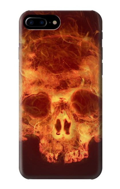 S3881 Crâne de feu Etui Coque Housse pour iPhone 7 Plus, iPhone 8 Plus