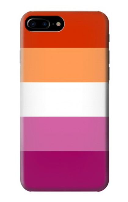 S3887 Drapeau de la fierté lesbienne Etui Coque Housse pour iPhone 7 Plus, iPhone 8 Plus