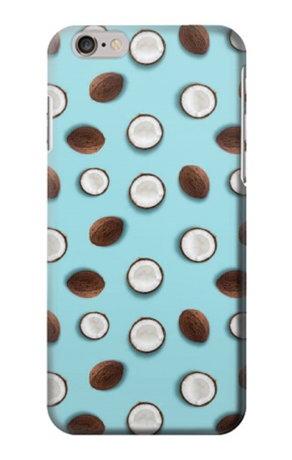 S3860 Motif à pois de noix de coco Etui Coque Housse pour iPhone 6 6S