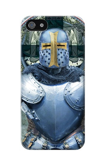 S3864 Templier Médiéval Chevalier Armure Lourde Etui Coque Housse pour iPhone 5 5S SE