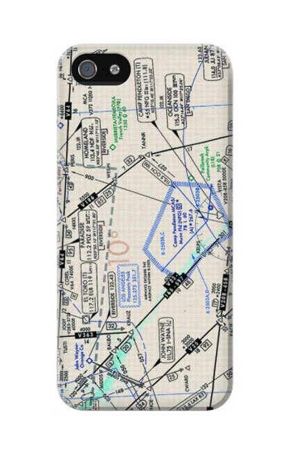S3882 Carte de vol en route Etui Coque Housse pour iPhone 5 5S SE