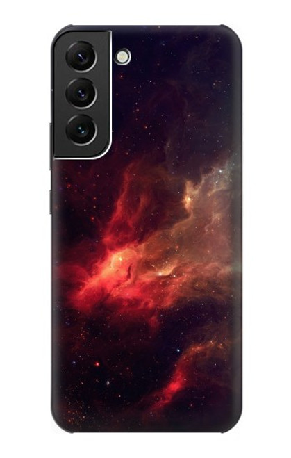 S3897 Espace nébuleuse rouge Etui Coque Housse pour Samsung Galaxy S22 Plus