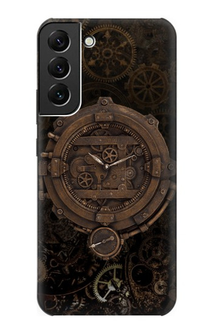 S3902 Horloge Steampunk Etui Coque Housse pour Samsung Galaxy S22 Plus